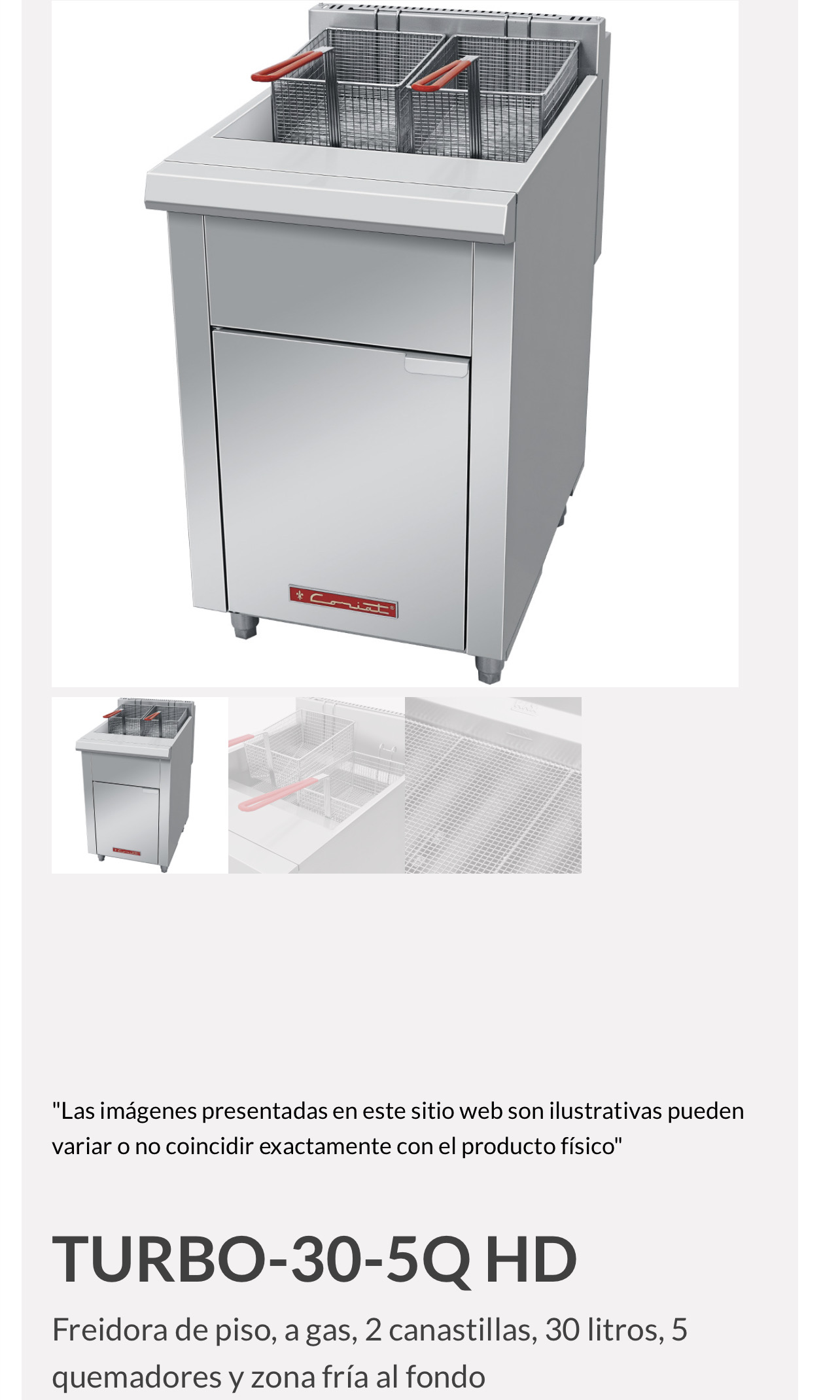 Freidora 30 litros - FR02 - Cocinas industriales y equipos para  restaurantes Industrias Vargas